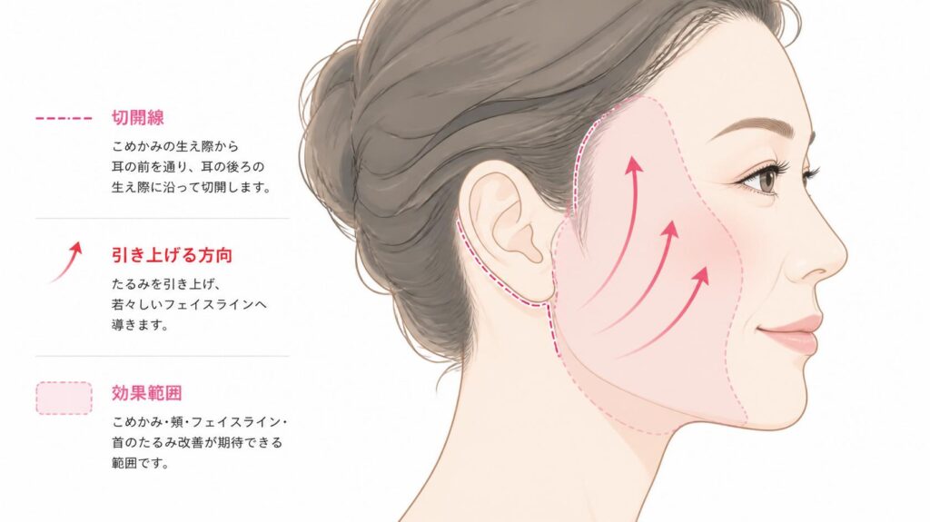 Jowl fat pad transfer法