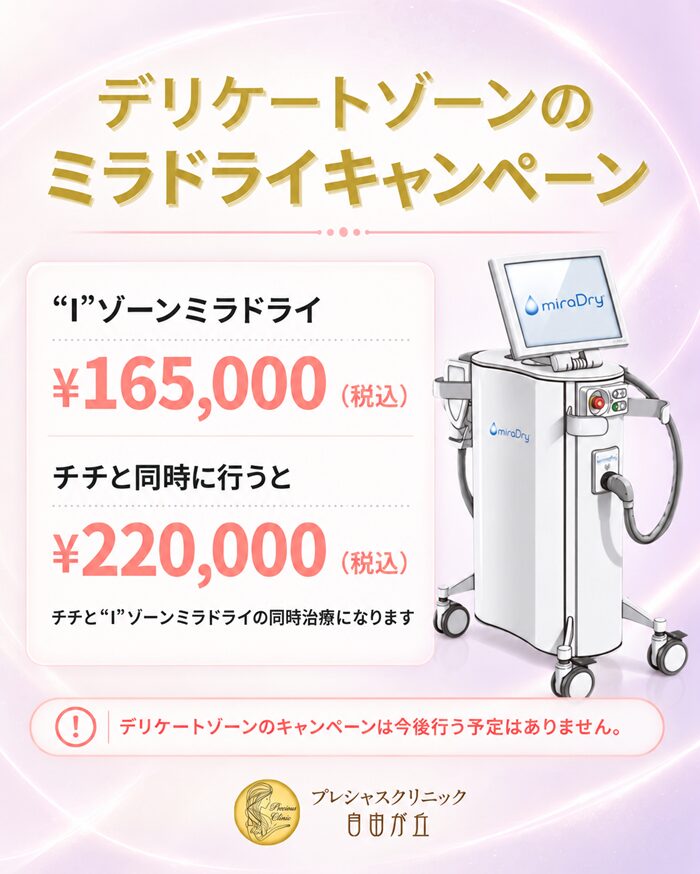 デリケートゾーンのミラドライ